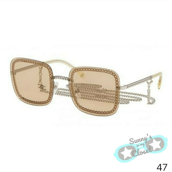 SOLD- Womens Chanel Chain Sunglasses ❤️ CH4244 - Picture 6 of 7